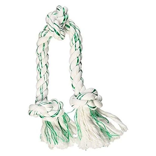 Booda Fresh N Floss 3 Knot Tug Rope Dog Toy, X-Large, Spearmint