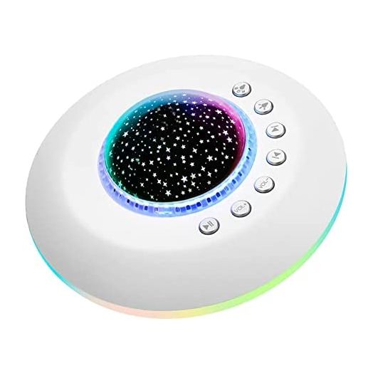 White Noise Machine for Sleeping Baby Kids – Adult Sound Machine with Night Light, Starry Ambient Light, 28 Soothing Sounds, Portable Sleep Noise Maker for Home Travel Bedroom Nursery Decor