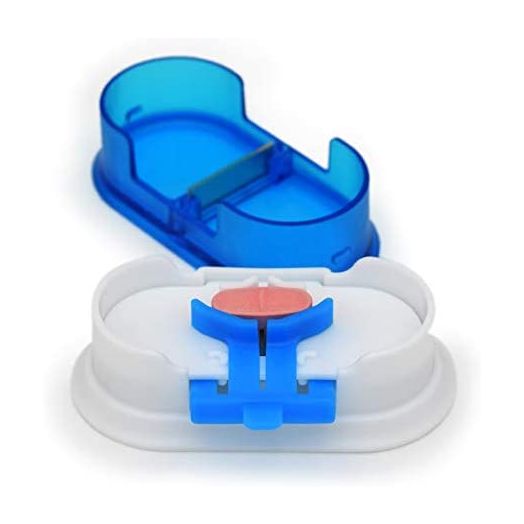 The EQUADOSE Pill Cutter V2. A New Kind of Pill Splitter with Double Stainless Steel Blades and a Centering Device. Great for Cutting Tablets for You and Your Pet.
