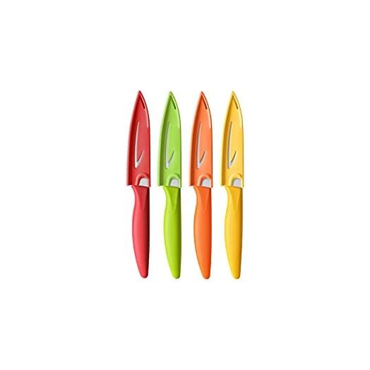 Paring knife, Vituer 8PCS Paring knives (4 Knives and 4 Knife cover), 4 Inch Peeling Knife, Fruit and Vegetable Knife, Ultra Sharp Kitchen Knives, German Steel, PP Plastic Handle