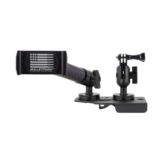 Bulletpoint Dash Mount Cell Phone Holder Compatible with 2018+ Jeep Wrangler JL (NOT 4xe) & 2020+ Jeep Gladiator 2 Mounts for Action Camera & GPS Compatible with iPhone & Android (Driver Side)