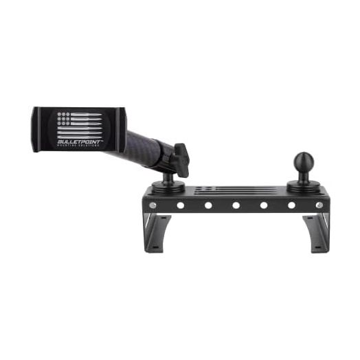 Bulletpoint Metal Dash Mount Phone Holder Compatible with 2015-2020 Ford F150 & 2017+ F250/F350 Super Duty - Dual 20mm Ball Dash F150 Phone Mount (13th Generation)