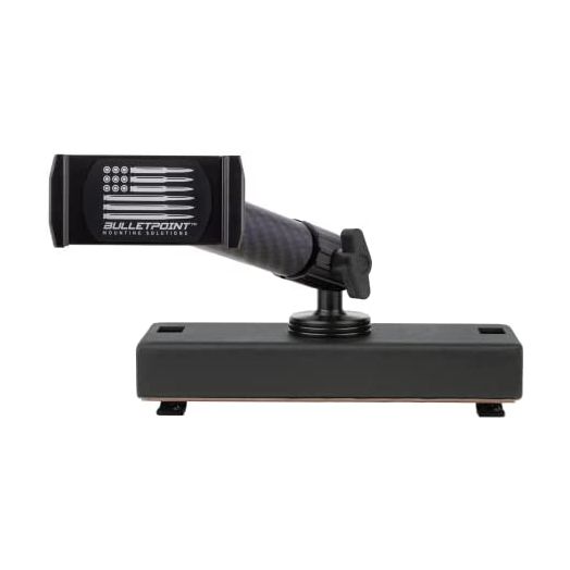 Bulletpoint Dash Mount Cell Phone Holder RAM Truck Compatible (2019+ 1500, 2500, 3500 and TRX) with 20mm Ball Mount - Compatible with iPhone and Android Smartphones (Single Ball with Phone Holder)