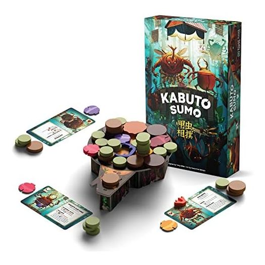 Kabuto Sumo: Bug Wrestling - Board Game - Dexterity Game - 2 to 4 Players - 15-20 Minutes Play Time