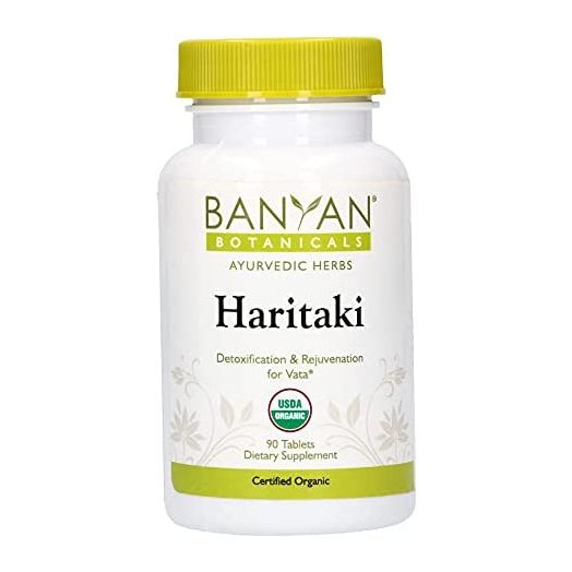Banyan Botanicals Haritaki, Certified Organic Haritaki Tablets, 90 Tablets