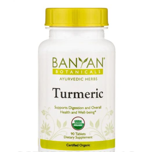 Banyan Botanicals Turmeric, Organic - 90 Tablets