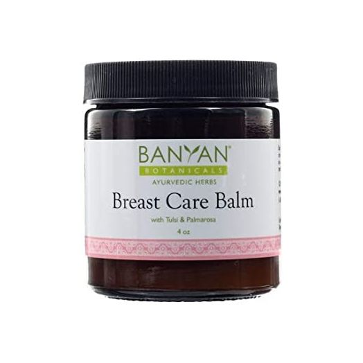 Banyan Botanicals Breast Care Balm, Organic Herbal Salve with Tulsi & Palmarosa