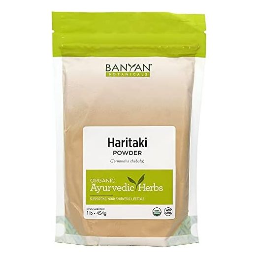 Banyan Botanicals Haritaki Powder, Certified Organic, 1 Pound, Terminalia chebula