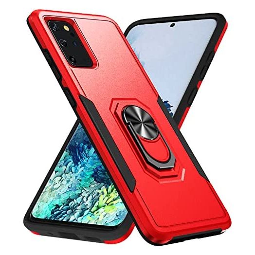 Fucozan for Samsung Galaxy S20 Plus Case Galaxy S20+ Case with Kickstand Armor Magnetic Ring Rugged Protective Military Grade Shockproof Case for Galaxy S20 Plus Phone Case (Red)