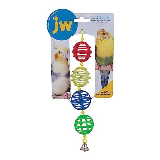 JW Pet Company Activitoy Lattice Chain Small Bird Toy, Colors Vary