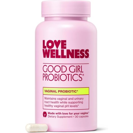 Love Wellness Good Girl Probiotics  Vaginal Probiotic  30 Day Supply  Supports Vaginal and Urinary Health  Yeast Infection and Bacterial Vaginosis Probiotic  Safe and Effective Daily Supplement