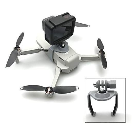 Extended Adapter Mount Bracket Holder for DJI Mavic Mini / Mavic Mini 2 Drone 1/4 Screw for insta360 Action Camera for GoPro 8 7 5 Accessories
