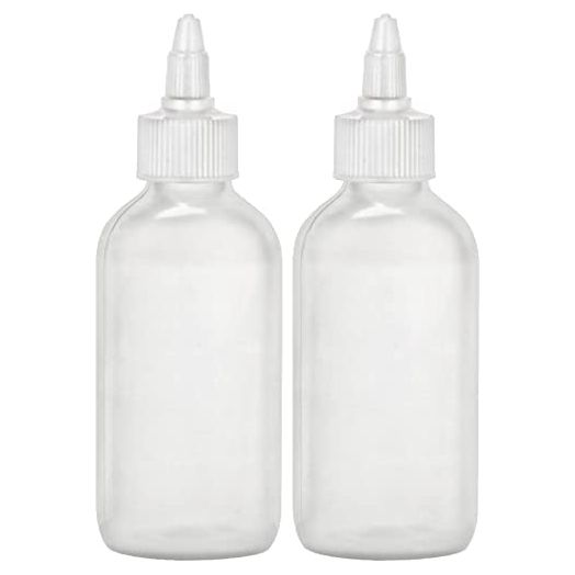 BRIGHTFROM Twist Top Applicator Bottles, 4 OZ (Pack of 2)