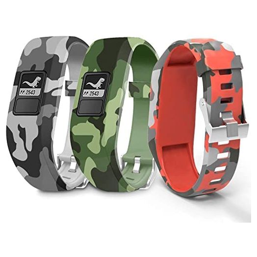 Watch Bands Compatible for Garmin Vivofit Jr Bands, Soft Silicone Replacement Strap Sport Wristband for Garmin
