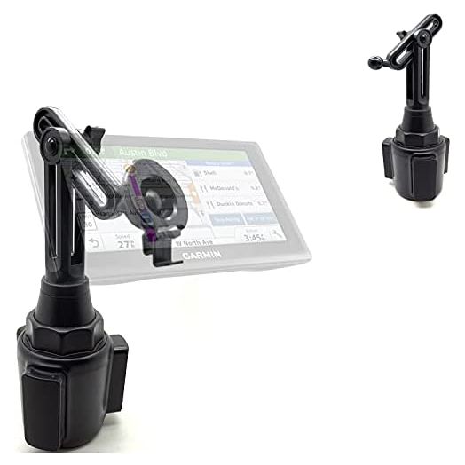 ChargerCity Height Adjustable Car Cup Holder Mount for Garmin Drive DriveSmart 51 52 53 54 55 56 57 58 60 60LM 60LMT 61 61LM 61LMTS 65 65LMT 66 67 68LMT 70 70LMT LM LMT GPS