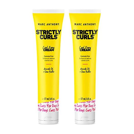 Marc Anthony Curl Enhancing Cream, Strictly Curls, Shea Butter, Vitamin E & Avocado Oil Softens & Defines Coarse Curls