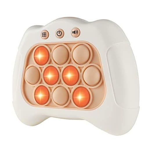 Pop The Target! Handheld Speed Pushing Game Machine: A Fun Multiplayer Game for Family. Fidget Game Toy for 6 7 8 9 10 11 12 years old White