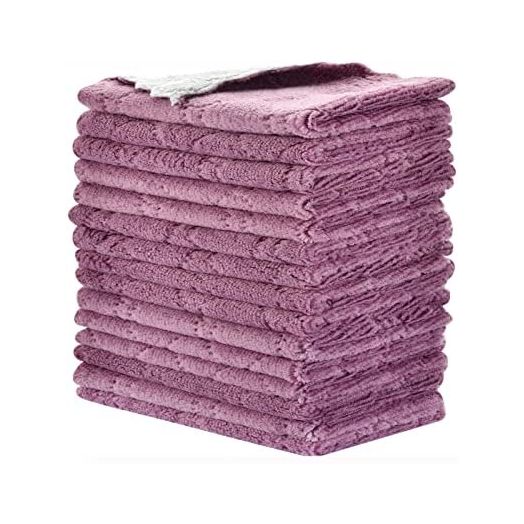 Small Reusable Cleaning Cloths, Kitchen Towels Dish Towels, 6 x 10 inch, Super Absorbent Multipurpose Dish Cloths, for Furniture Rags, Kitchen Cloths, Tableware Quick-Drying Towels (11PCS)