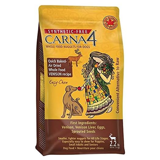 CARNA4 Easy Chew Dog Food, Venison, 2.2 lb