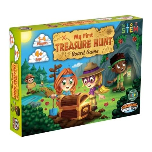 JH5 My First Treasure Hunt! Cooperative Island Explorer Board Game for 1-4 Kids Aged 4+ an Exciting Buried Treasure Adventure