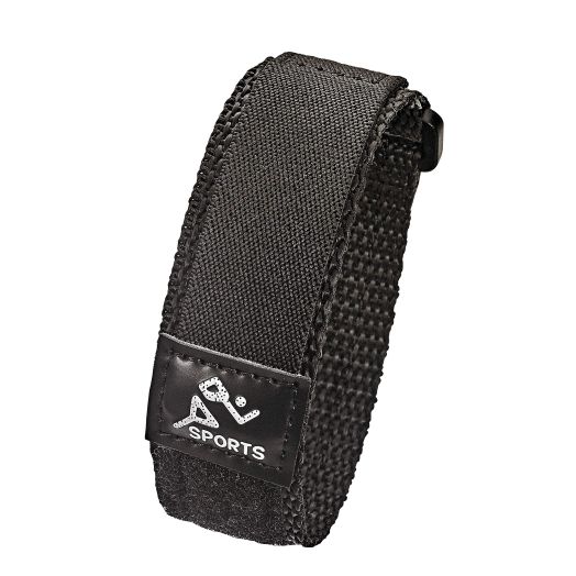 Alpine Sporty Nylon Cloth Fabric Wrapped around Wrist Watch Band - Fabric washable spots watch strap - BLACK/BLACK -22mm, 22mmm, Nylon