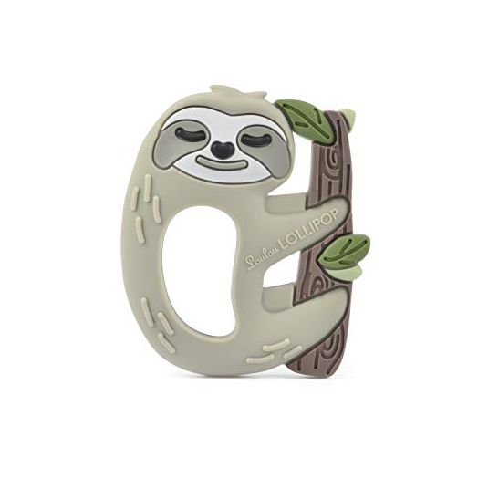 Loulou Lollipop Silicone Teether for Teething Baby Boy and Girl - Sloth