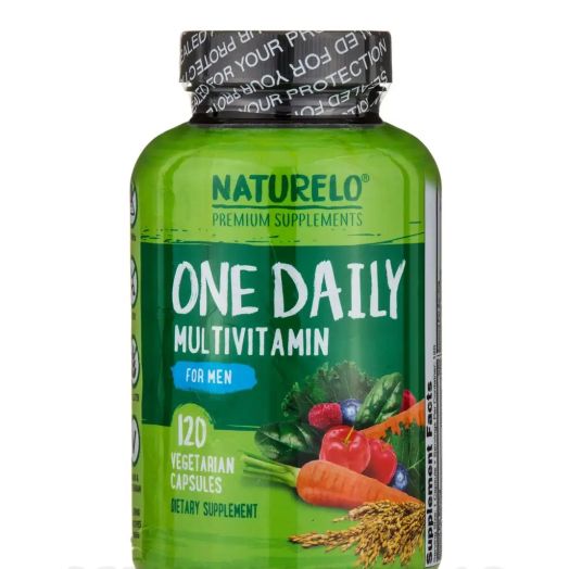 NATURELO Premium Supplements One Daily Multivitamin for Men - 120 Vegetarian Capsules