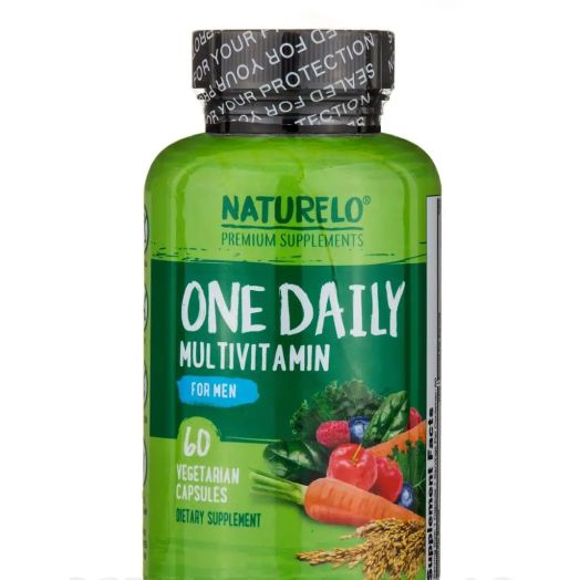 NATURELO Premium Supplements One Daily Multivitamin for Men - 60 Vegetarian Capsules