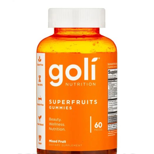 Goli Nutrition Superfuits Gummies, Mixed Fuit Flavor - 60 Gummies