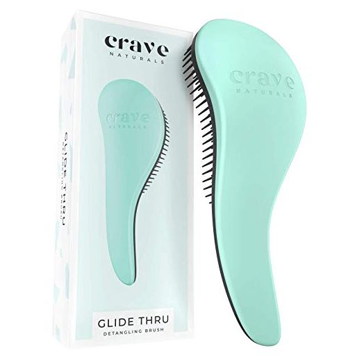Crave Naturals BIGGIE Glide Thru Detangling Brush, Detangler Hairbrush & Comb