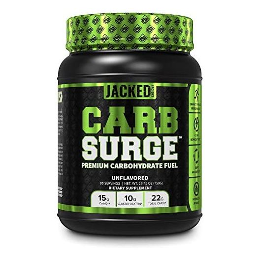Carb Surge Carbohydrate Powder - Clean Workout Fuel w/ Carb10 Pea Starch & Cluster Dextrin for Enhanced Performance, Lean Muscle Mass, and More - Unflavored, 30 SV