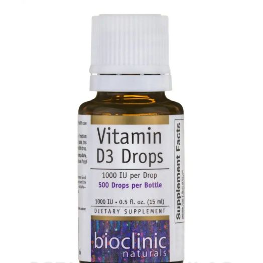 Bioclinic Naturals Vitamin D3 Drops 1000 IU - 0.5 fl. oz (15 ml)