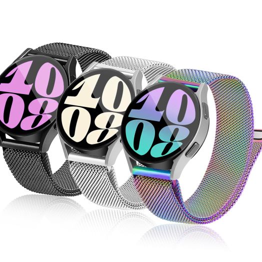 Soft Milanese Samsung Watch 6/5/4 Band, 20mm Breathable & Comfortable, Compatible with Galaxy Watch 6 Band/Watch 6 Classic Band/Galaxy Watch 5 Band/Galaxy Watch 4 Band/Watch 5 Pro Band - 3 Packs
