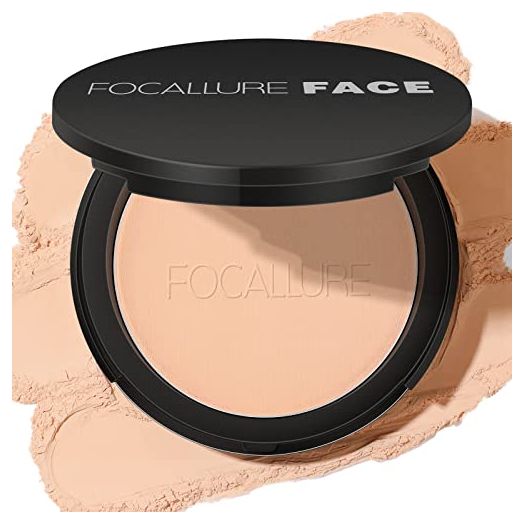 FOCALLURE Flawless Pressed Powder, Control Shine & Smooth Complexion