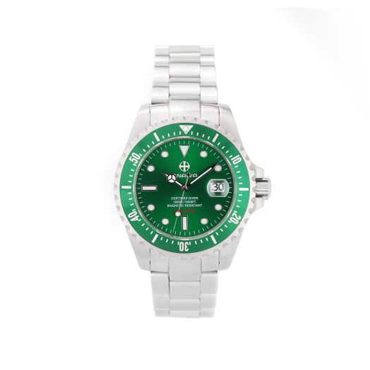 ENRIVA Men's 1000 Meter Automatic Pro Dive Mens Watch Diving Watches Self-Wind Professional Diver Watches for Men… (Green)