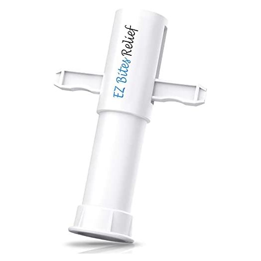 EZ Bites Relief Venom Extractor, Bee Sting Tools-Bite Relief, Venom Extractor Suction Pump, Bite and Sting First Aid for Hiking, Backpacking and Camping (A- White)
