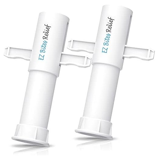EZ Bites Relief Venom Extractor Suction Pump 2 Pcs,Yarkor Bee Sting Tools - Natural Itch Relief, Bite and Sting First Aid for Backpacking, Camping and Hiking… (White)