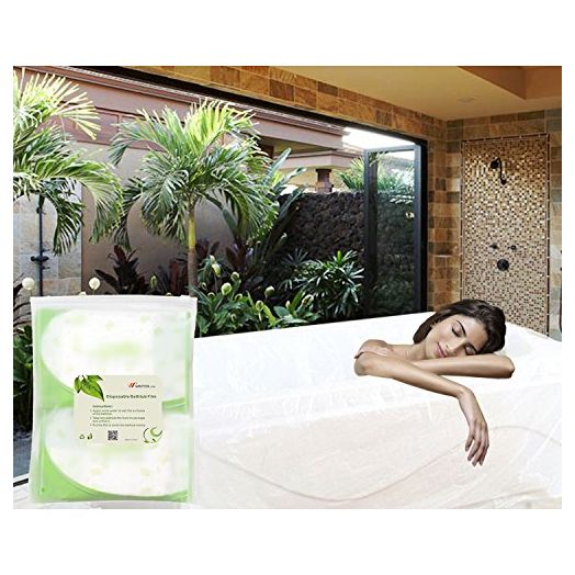 WANPOOL Disposable Individual Bathtub Bag Film for Traveling/Hotel/Household/Salon (86x47 Inch) 8 Pieces