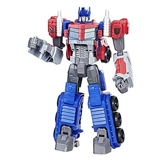 Transformers Toys Heroic Optimus Prime Action Figure - Timeless Large-Scale Figure, Changes into Toy Truck - Toys for Kids 6 and Up, 11-inch (Amazon Exclusive)