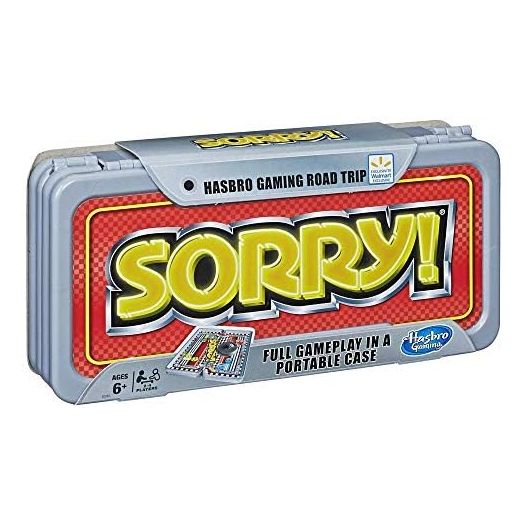 Sorry! Classic Hasbro Game Road Trip Travel Edition