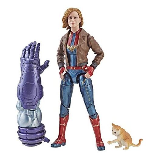 Marvel Captain Marvel 6-inch Legends Captain Marvel in Bomber Jacket Figure for Collectors, Kids, and Fans