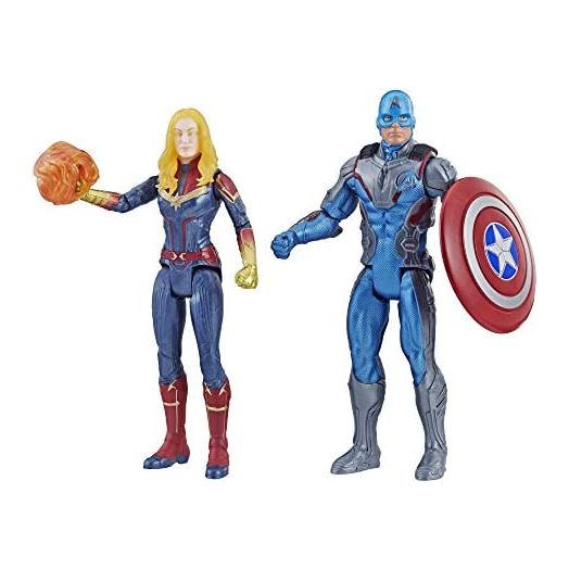 Avengers Marvel Endgame Captain America & Captain Marvel 2 Pack Characters from Marvel Cinematic Universe Mcu Movies