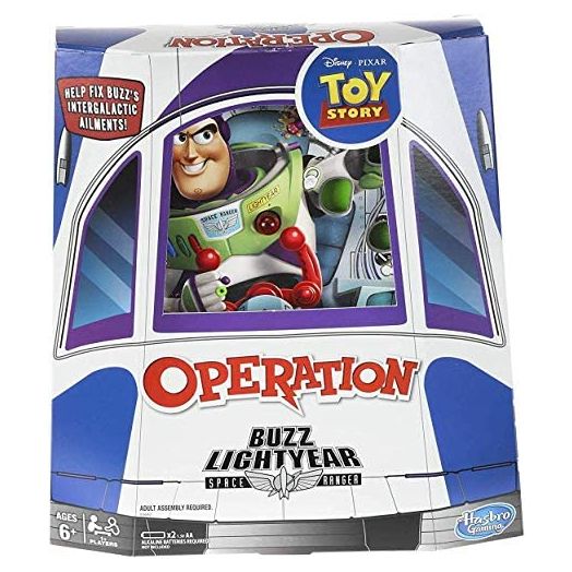 Hasbro Gaming Operation: Disney/Pixar Toy Story Buzz Lightyear Board Game for Kids Ages 6 & Up