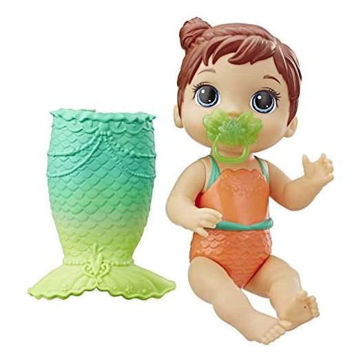 Baby Alive Lil Splashes Brunette Mermaid Doll