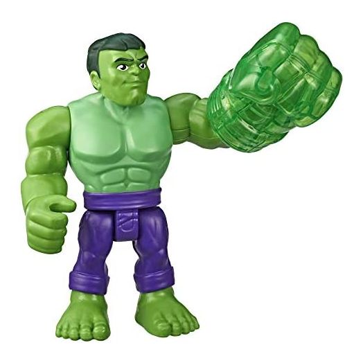 Playskool Heroes Marvel Super Hero Adventures Collectible 5" Hulk Action Figure with Gamma Fist Accessory, Toys for Kids Ages 3 & Up