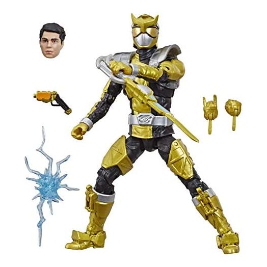 Hasbro Power Rangers Lightning Collection 6" Beast Morphers Gold Ranger Collectible Action Figure Toy with Accessories