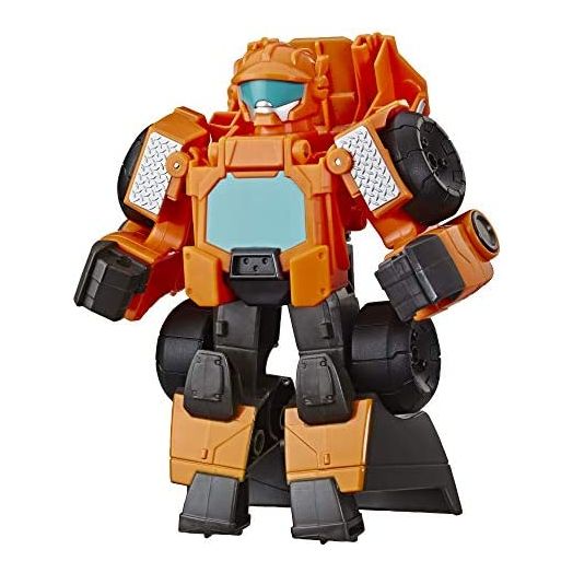 Playskool Heroes Transformers Rescue Bots Academy Wedge The Construction-Bot Converting Toy Robot, 6-Inch Collectible Action Figure for Kids Ages 3 and Up