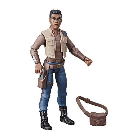 STAR WARS Galaxy of Adventures The Rise of Skywalker Finn 5"-Scale Action Figure Toy with Fun Blaster Action Movement