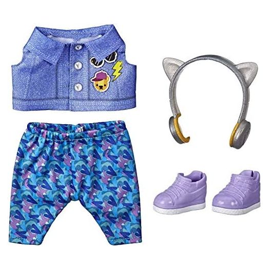 Baby Alive Littles, Little Styles Bounce to The Beat Outfit for Littles Dolls, Brown