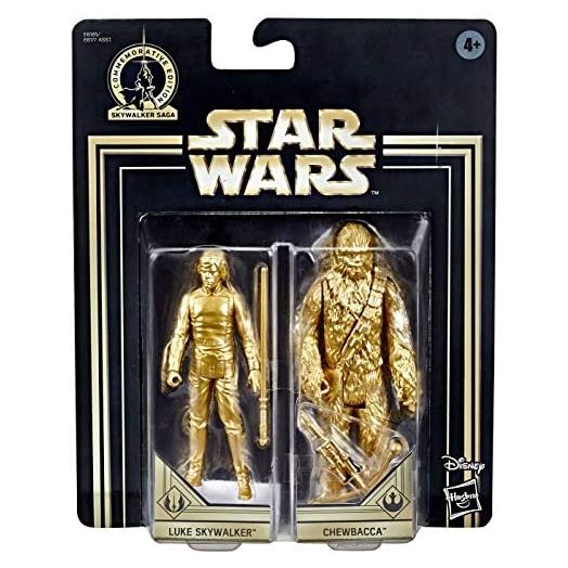 HASBO Commemorative Edition Skywalker Saga Gold Luke Skywalker & Chewbacca